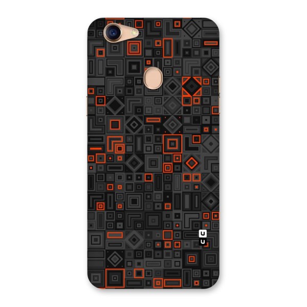 Orange Shapes Abstract Back Case for Oppo F5 Youth